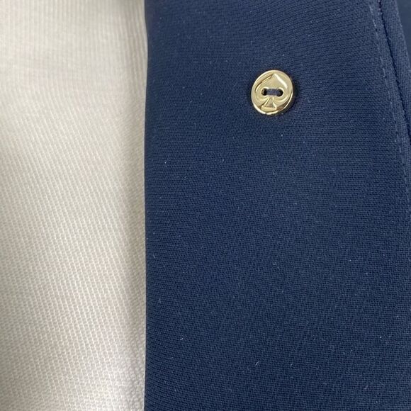 Kate Spade Dorothy Bow‎ Peacoat Dressy Overcoat Heavyweight Black Size 4 - Picture 12 of 15